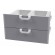 Chest of drawers 800 - N. 2 drawers with 4 plastic containers GN 1/1 15h, telescopic guides. Only on PL-Dimensions cm. 79.5x 59x