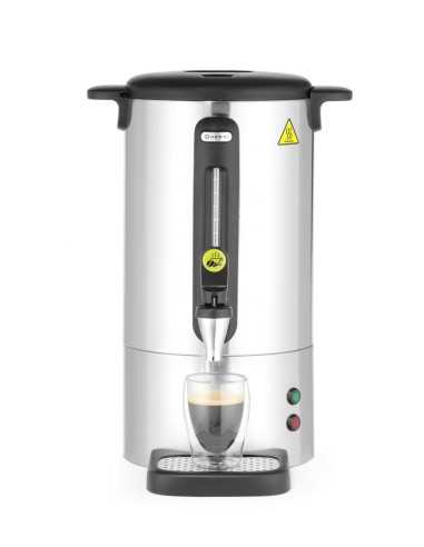 Electric coffee percolator 7 liters in steel and polypropylene