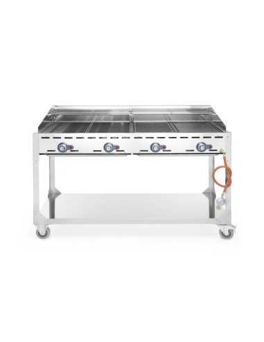 Barbacoa de gas - 4 quemadores - mm 1400 x 612...