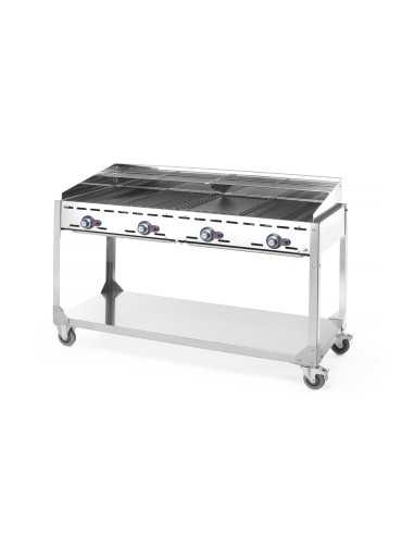 Gas barbecue - 4 burners - mm 1400 x 612 x 825h