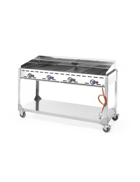 Barbecue a gas - 4 bruciatori - mm 1400 x 612 x 825h