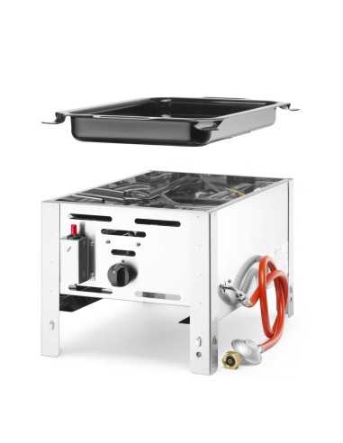 Barbacoa de gas - Encimera - mm 340 x 540 x 300h