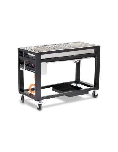 Barbecue a gas - 3 bruciatori - mm 1260 x 580 x 900h