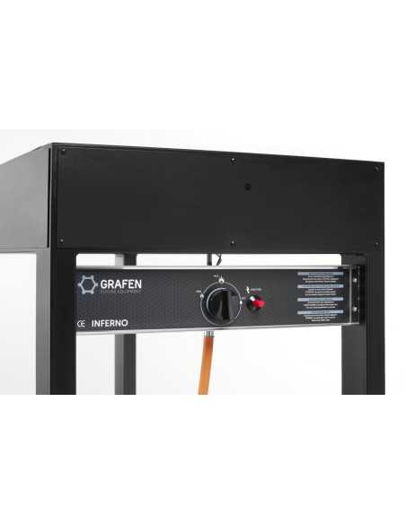 Barbecue a gas - Bruciatore longitudinale - mm 1260 x 580 x 900h