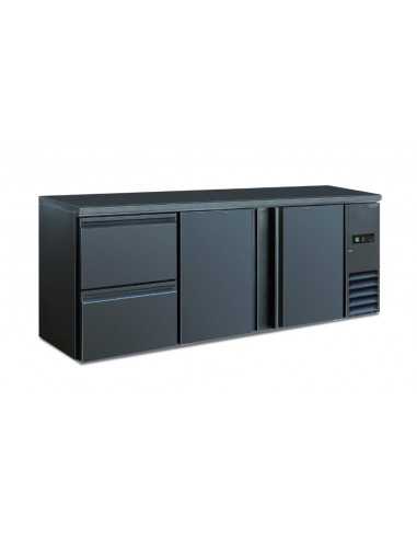 Retrobanco - 2 Doors and 2 drawers - Capacity 435 Lt 200.2 x 51.3 x 86 h