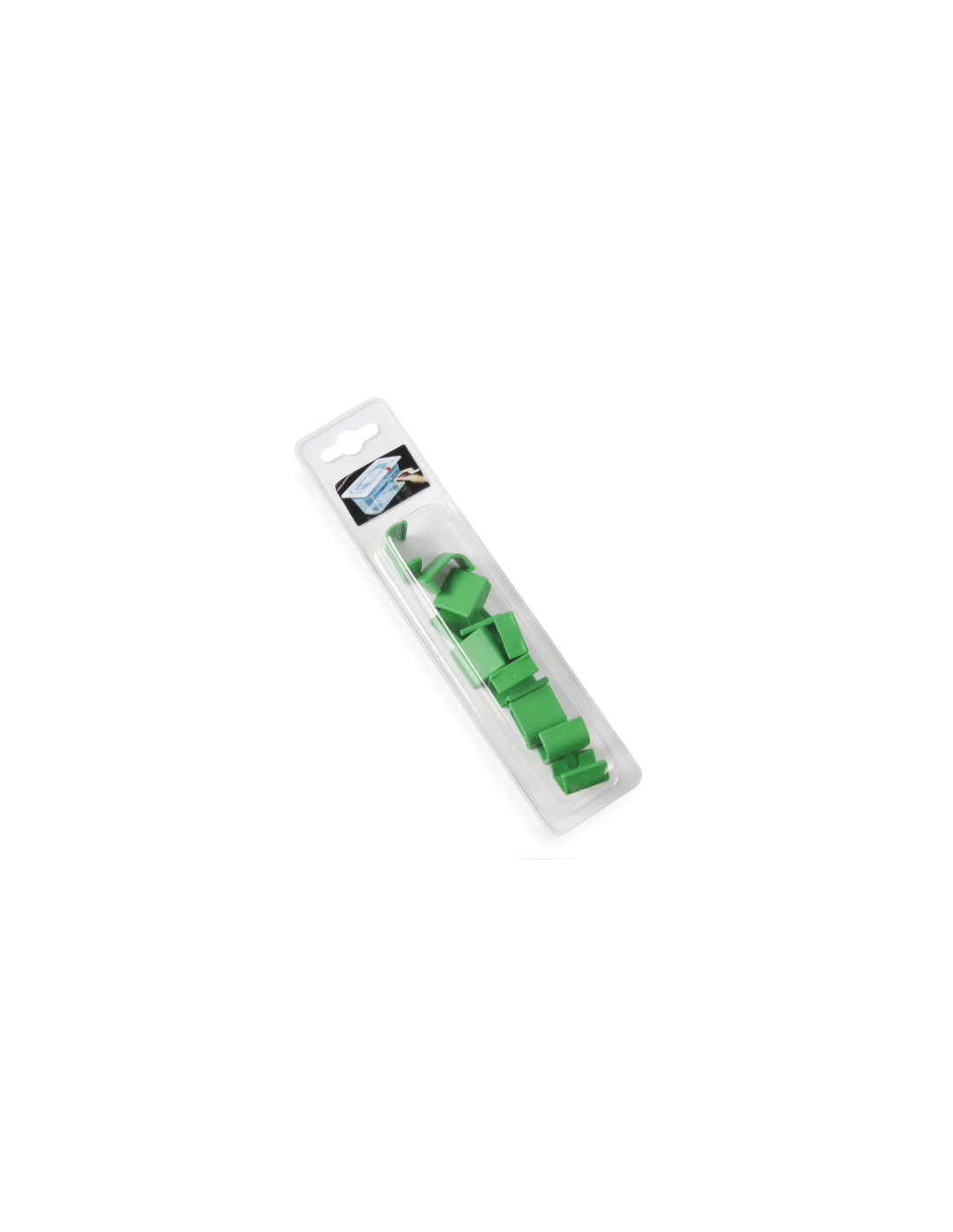 Clips coperchi - Verde - Per contenitori Gastronorm HACCP - 12 pezzi