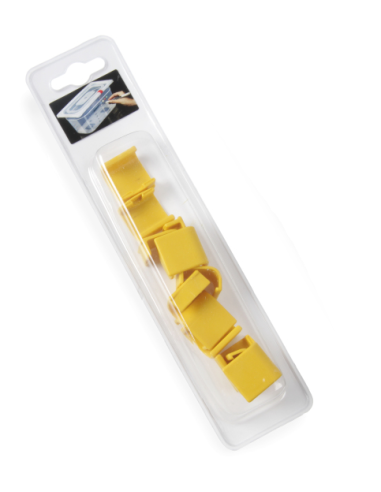 Clips coperchi - Giallo - Per contenitori...