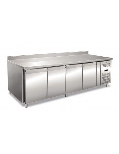 Refrigerated table - Alzatina - N. 4 doors - cm 223 x 60 x 96h