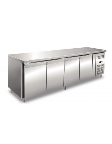 Refrigerated table - N. 4 doors - cm 223 x 60 x 86h