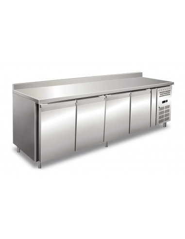 Refrigerated table - Alzatina - N. 4 doors - cm 223 x 60 x 96h