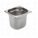 - Stainless steel containers GN 1/6 mm 150 h - Capacity 2.5 l - Dimensions 17.6 x 16.2 x 15 h cm