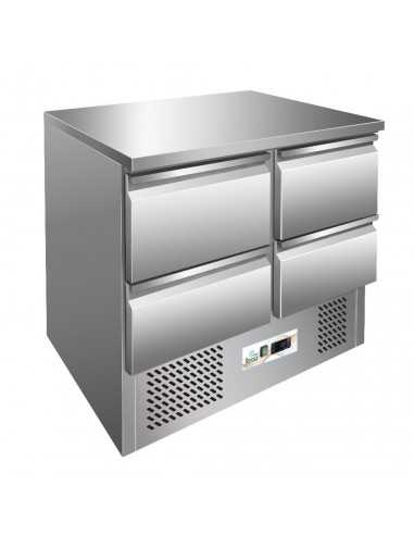 Saladette refrigerata - N. 4 cassetti - cm 90 x 70 x 85 h