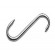 Small stainless steel hook for salami 60 x 3 mm