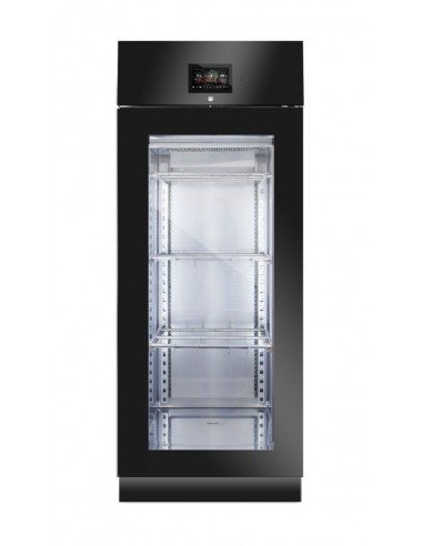Seasoning cabinet - Glass door - Salami 100 kg - Capacity lt 625 - Temperature 0 +30°C - cm 75 x 85 x 208 h