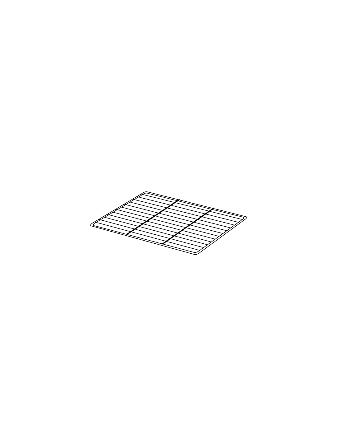 Stainless steel grate 55 x 53 cm