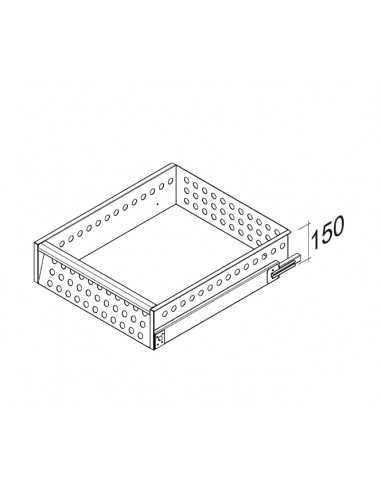 Cassetti H15 cm su guide 53 x 61 cm