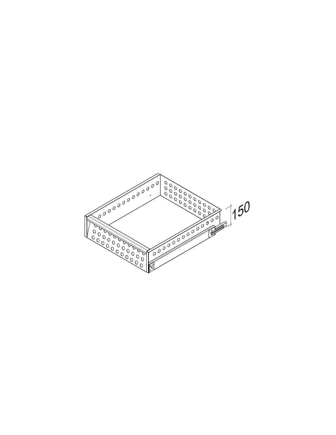 Cassetti H15 cm su guide 53 x 61 cm