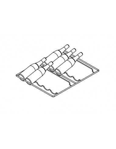 Griglie porta bottiglie n°10 cm 53 x65 x 6.5h