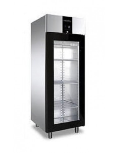 Refrigerated cabinet - Temperature +2+10°C - Capacity 534 l - N°1 glass door - cm 75 x 73.5 x 208 h