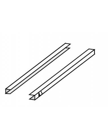 Pair of stainless steel guides L830