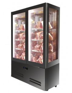 Aging display case - No. 2 doors - No. 4 glass sides - cm 125 x 67 x 196 h