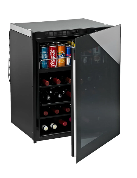 Minibar with compressor for built-in or free installation - Capacity 94 liters - 71.5 x 59 x 56.5 h cm