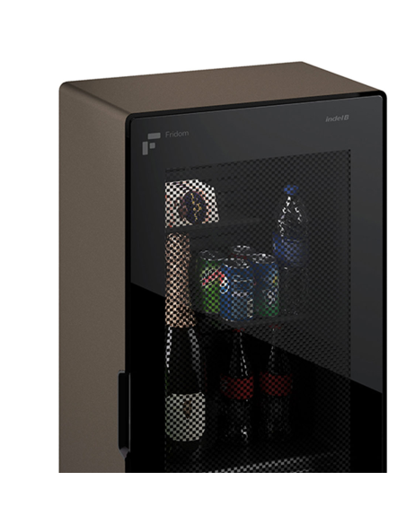 Wall minibar with glass door - Capacity 18 liters - cm 39.5 x 24 x 79.5 h