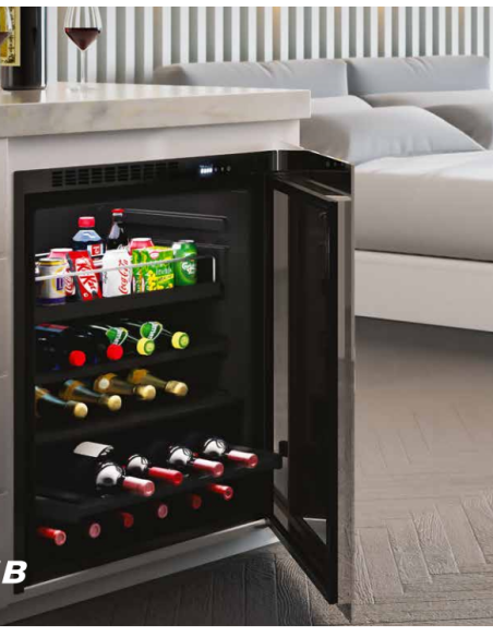 Minibar con compressore da incasso o libera installazione - Capacità litri 94 - cm 71.5 x 59 x 56.5 h