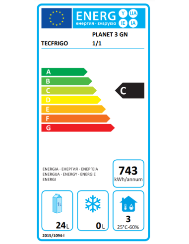 Vitrina refrigerada - Cm 104,5 x 90 x 43 h