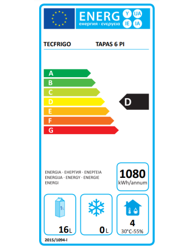 Vitrina refrigerada - cm 143.7 x 38 x 25.5 h