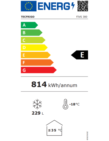 Congelador industrial - Capacidad lt 238 - cm...