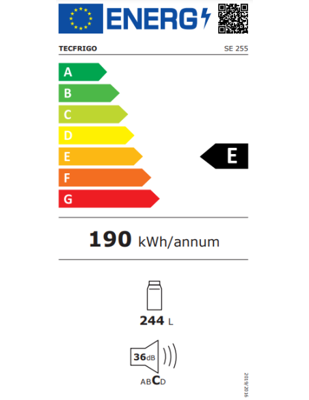 Congelatore orizzontale - Capacità Lt. 244 - cm 126 x 60 x 85h
