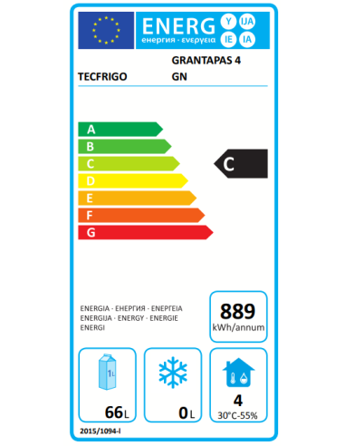 Vitrina refrigerada - cm 165,5 x 60,3 x 44,1 h