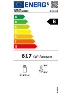 Refrigerator cabinet - Capacity liters 115 - cm 62 x 54.3... 2