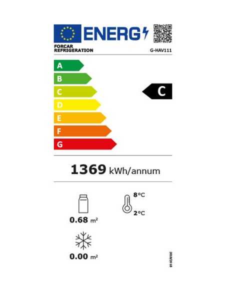 Display showcase - Ventilated - Capacity lt 150 - cm 111x 51 x 55 h