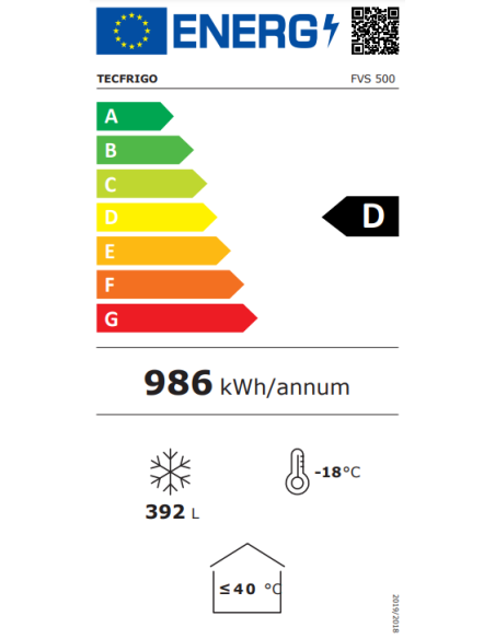 Horizontal freezer - Capacity Lt. 430 - cm 154.8 x 62.9 x 89.2 h