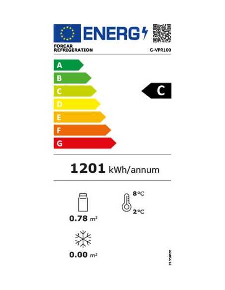 Refrigerated display - Ventilate - Capacity lt 100 - cm 69.5 x 46.2 x 67 h