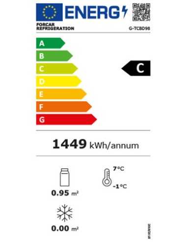 Armadio frigorifero - Capacità  lt 98 - cm 42.8...