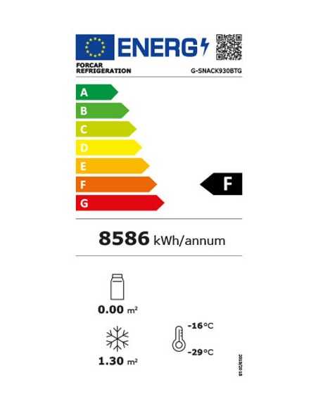 Armario refrigerado - Capacidad lt 1078 - Indoor led light - cm 137 x 63 x 213 h