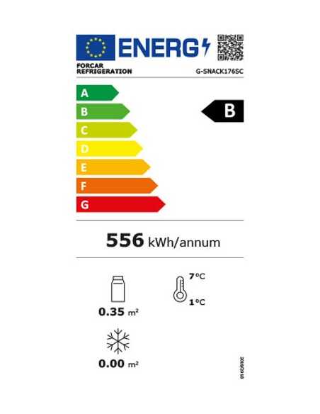 Refrigerated cabinet -Capacity lt 171 - Internal light - cm 55 x 45 x 165 h