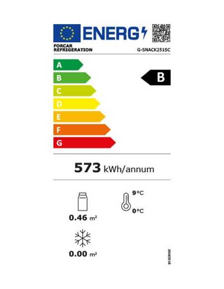 Armadio refrigerato - Capacità  lt 244 -Luce interna -cm 55 x 53.8 x 188 h