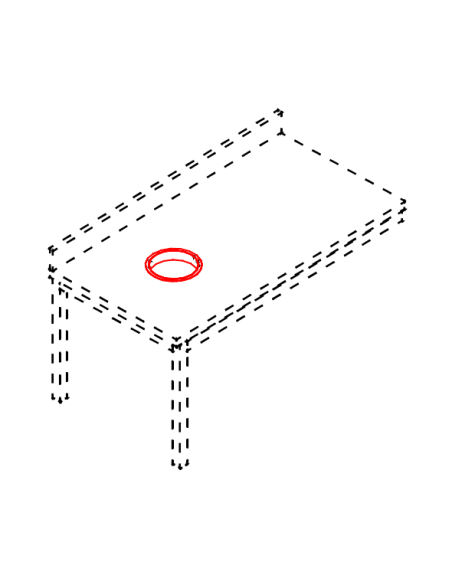 Hole hinged with rubber ring