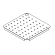 False stainless steel perforated bottom cm 50 x 50