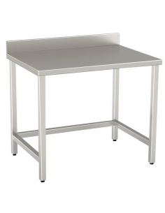 Table per day AISI 304 - Depth 60 - Rise - Square legs 2