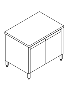 Mesa cerrada palizas AISI 304 - Profundidad 70 2