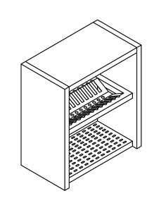 Thoughts per day - Dish rack - Plated shelf - Height 60... 2
