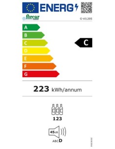 Wine Showcase - Temperature +5° / +18° C - cm 59.5 x 71 x... 2
