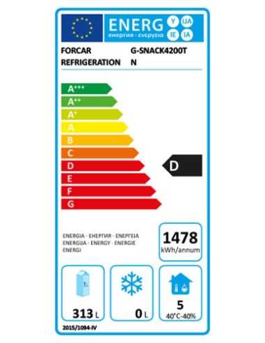 Refrigerated table - N. 4 doors - Alzatina - cm...