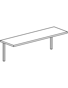 Shelf - Lyscia with braces - Capacity 40 kg - Dimensions...