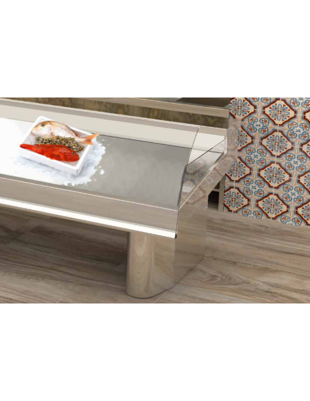 Contador refrigerado - Para pescado - Motor excluido - cm 250 x 116,8 x 90 h